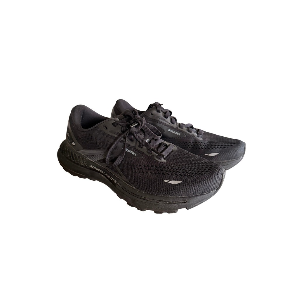 Brooks Adrenaline GTS 23 Womens 6.5 Wide D Black Running Shoes 1203811D020